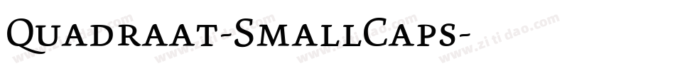 Quadraat-SmallCaps字体转换