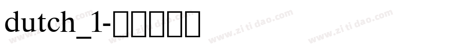 dutch_1字体转换