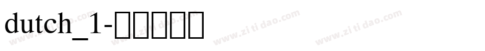 dutch_1字体转换