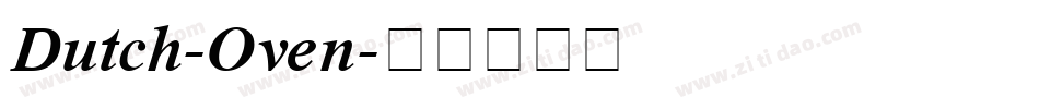 Dutch-Oven字体转换