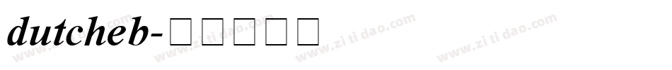 dutcheb字体转换