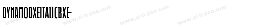 DynamoDxeItalicBXE字体转换