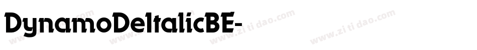 DynamoDeItalicBE字体转换