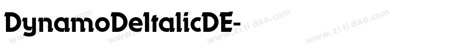 DynamoDeItalicDE字体转换