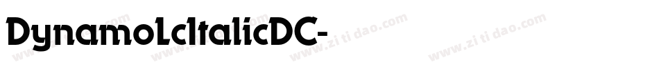 DynamoLcItalicDC字体转换