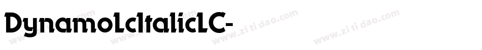 DynamoLcItalicLC字体转换