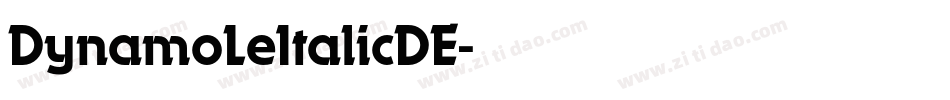 DynamoLeItalicDE字体转换