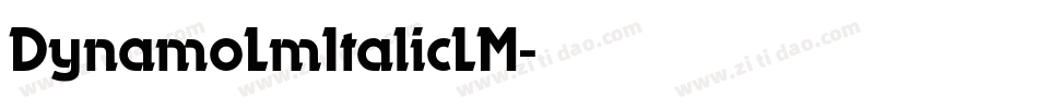 DynamoLmItalicLM字体转换