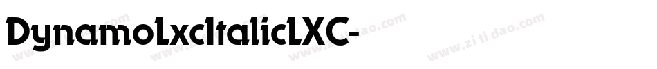DynamoLxcItalicLXC字体转换
