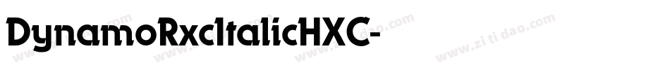 DynamoRxcItalicHXC字体转换