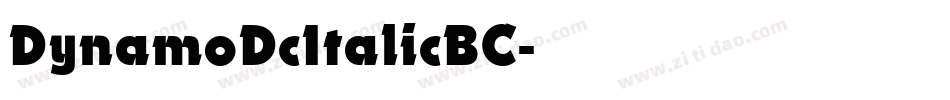 DynamoDcItalicBC字体转换