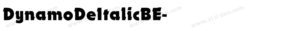 DynamoDeItalicBE字体转换