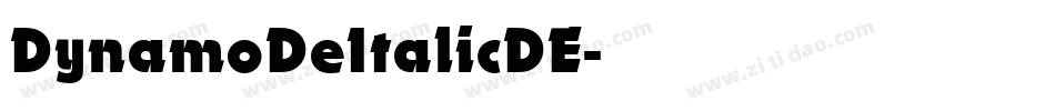 DynamoDeItalicDE字体转换