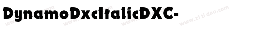 DynamoDxcItalicDXC字体转换