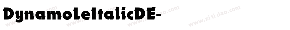 DynamoLeItalicDE字体转换