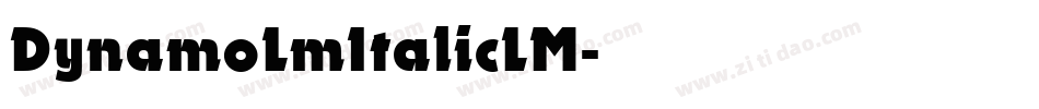 DynamoLmItalicLM字体转换