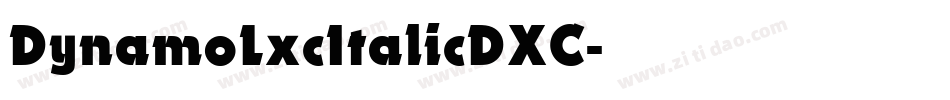 DynamoLxcItalicDXC字体转换