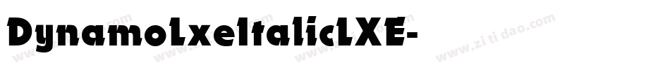 DynamoLxeItalicLXE字体转换