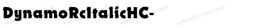 DynamoRcItalicHC字体转换