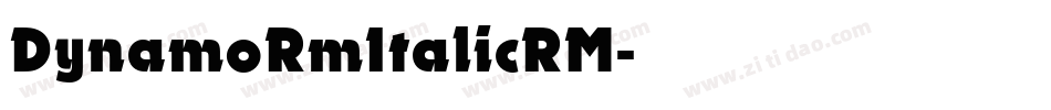 DynamoRmItalicRM字体转换