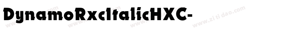 DynamoRxcItalicHXC字体转换