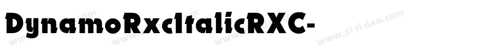 DynamoRxcItalicRXC字体转换