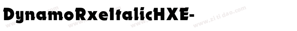 DynamoRxeItalicHXE字体转换