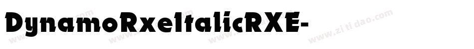 DynamoRxeItalicRXE字体转换