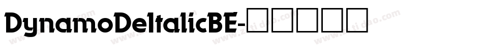 DynamoDeItalicBE字体转换