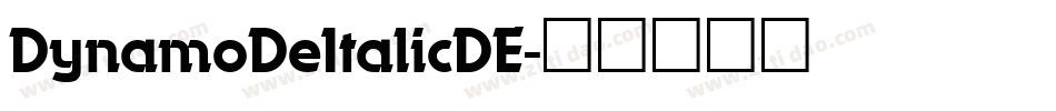 DynamoDeItalicDE字体转换