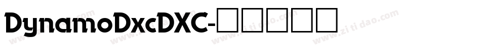 DynamoDxcDXC字体转换