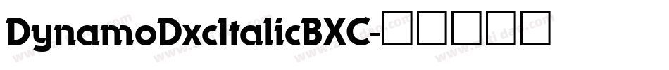 DynamoDxcItalicBXC字体转换