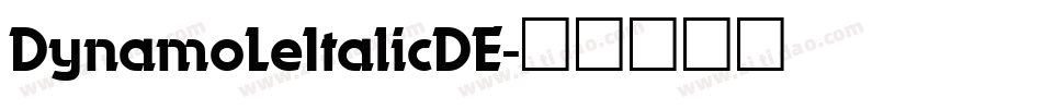DynamoLeItalicDE字体转换