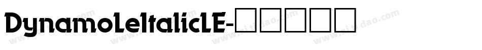DynamoLeItalicLE字体转换