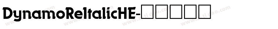 DynamoReItalicHE字体转换