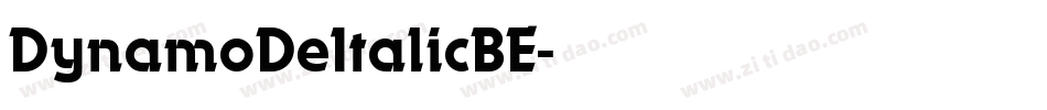 DynamoDeItalicBE字体转换