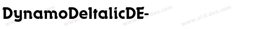 DynamoDeItalicDE字体转换