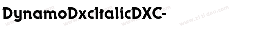 DynamoDxcItalicDXC字体转换