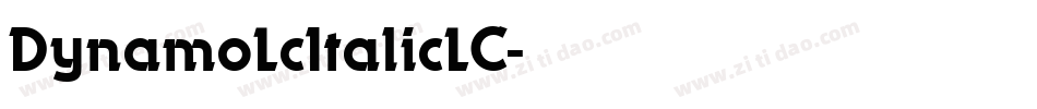 DynamoLcItalicLC字体转换