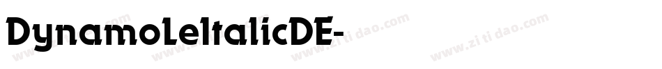 DynamoLeItalicDE字体转换