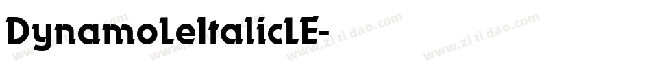DynamoLeItalicLE字体转换