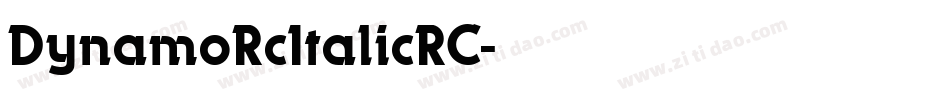 DynamoRcItalicRC字体转换