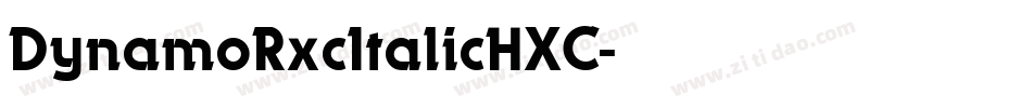 DynamoRxcItalicHXC字体转换