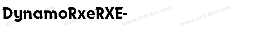 DynamoRxeRXE字体转换