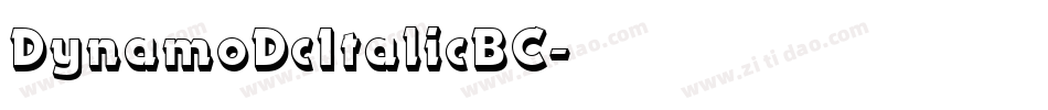 DynamoDcItalicBC字体转换