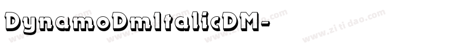 DynamoDmItalicDM字体转换