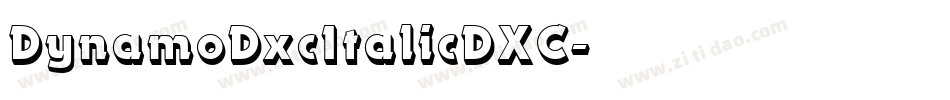 DynamoDxcItalicDXC字体转换