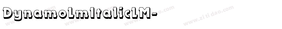 DynamoLmItalicLM字体转换