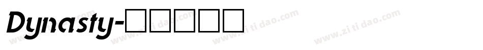 Dynasty字体转换
