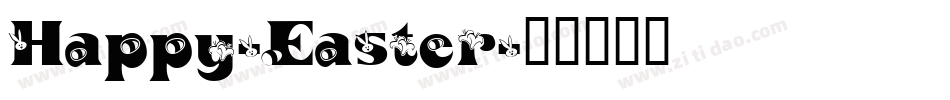 Happy-Easter字体转换